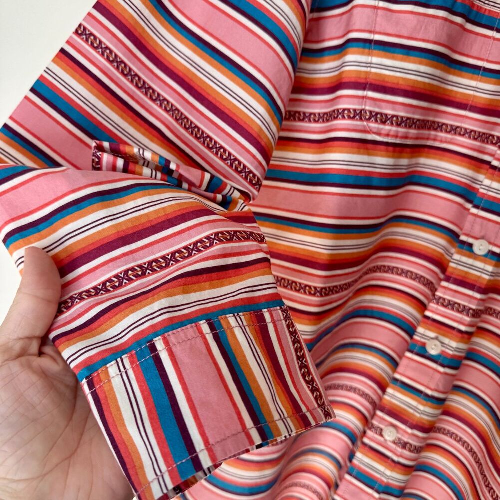 Pendleton Serape Surf Stripe Retro Inspired 60s Board Shirt Button Down | XL - Picture 5 of 15